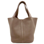 Hermes Picotin Lock MM Etoupe Silver Handbag Taurillon — view 2