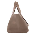 Hermes Picotin Lock MM Etoupe Silver Handbag Taurillon — view 3