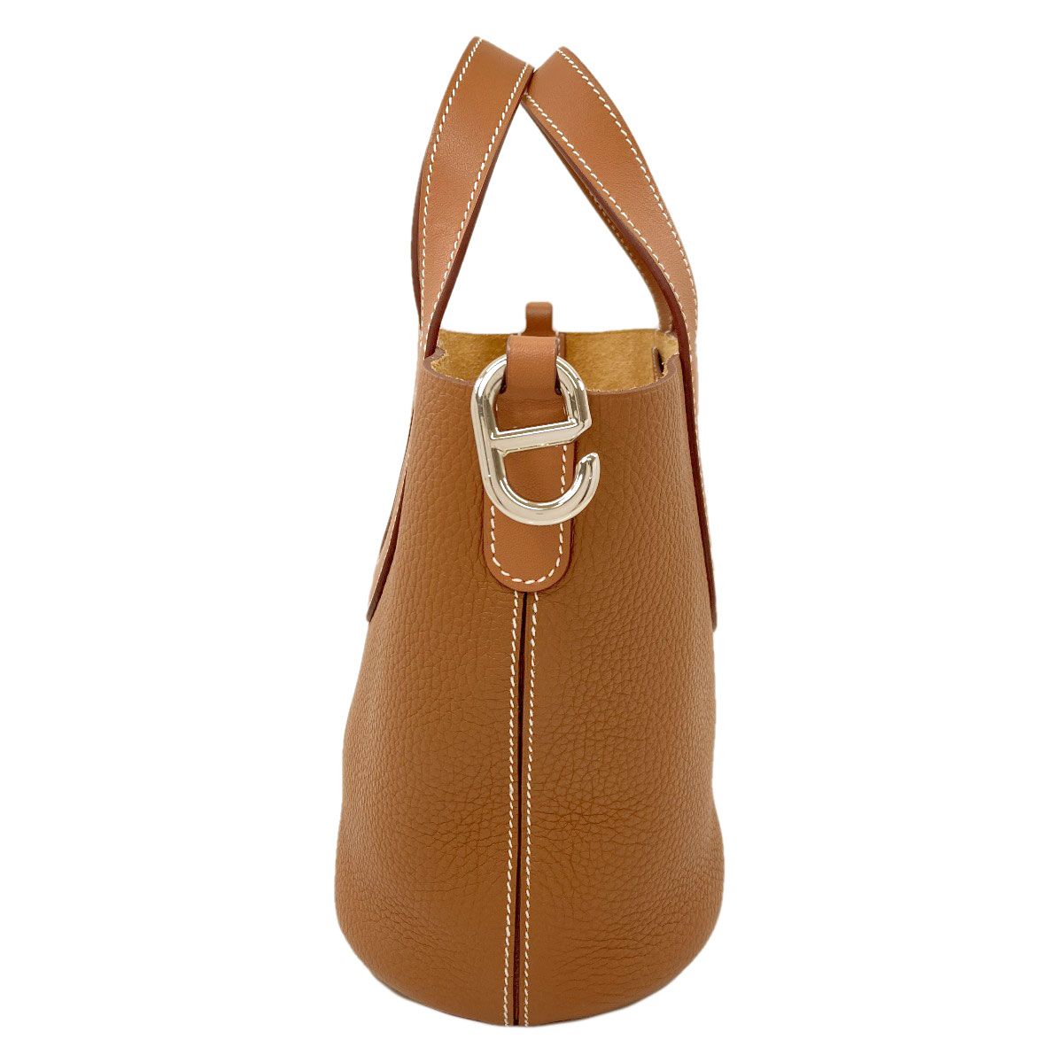 Hermes in the Loop 18 Gold Silver Handbag Taurillon — view 3
