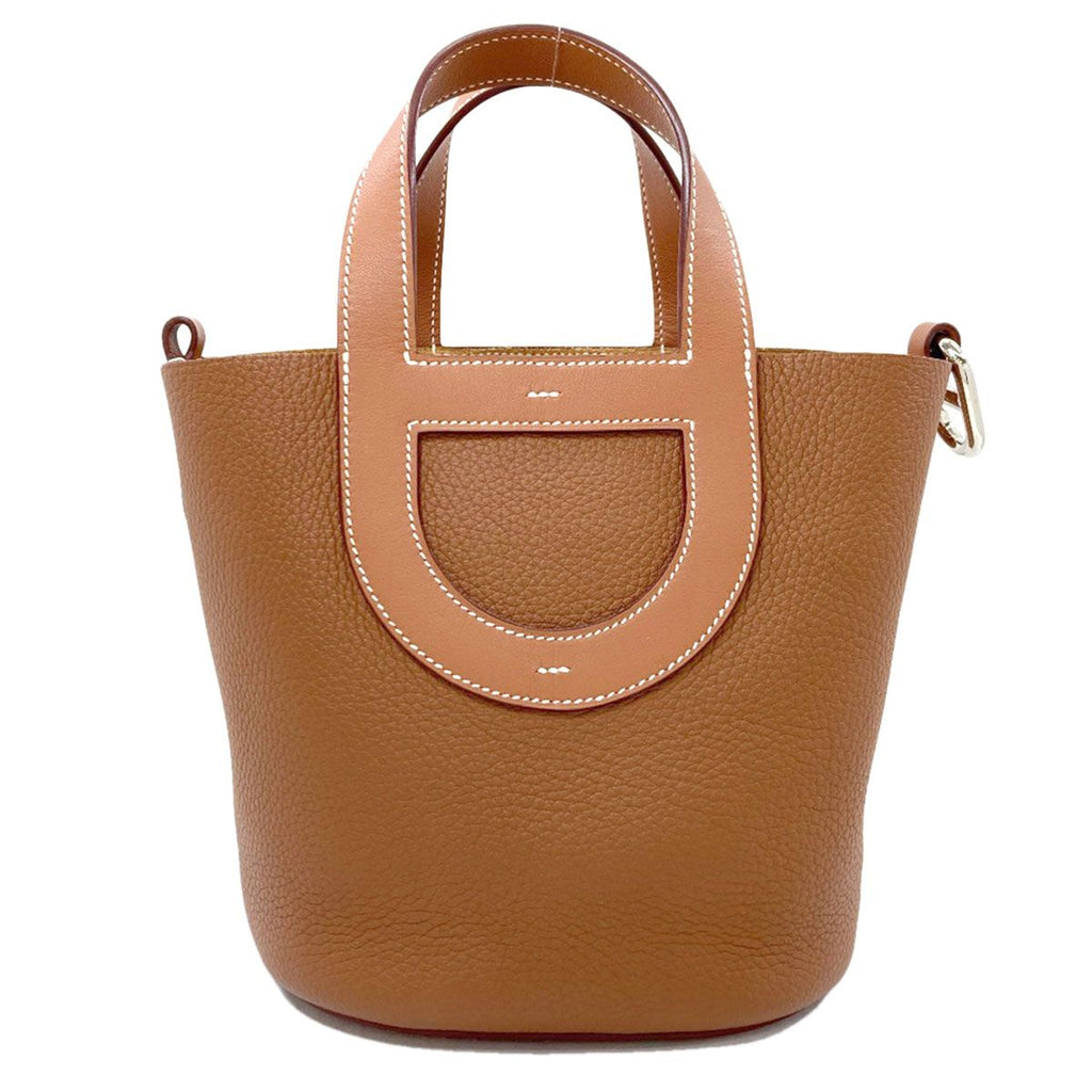 Hermes in the Loop 18 Gold Silver Handbag Taurillon