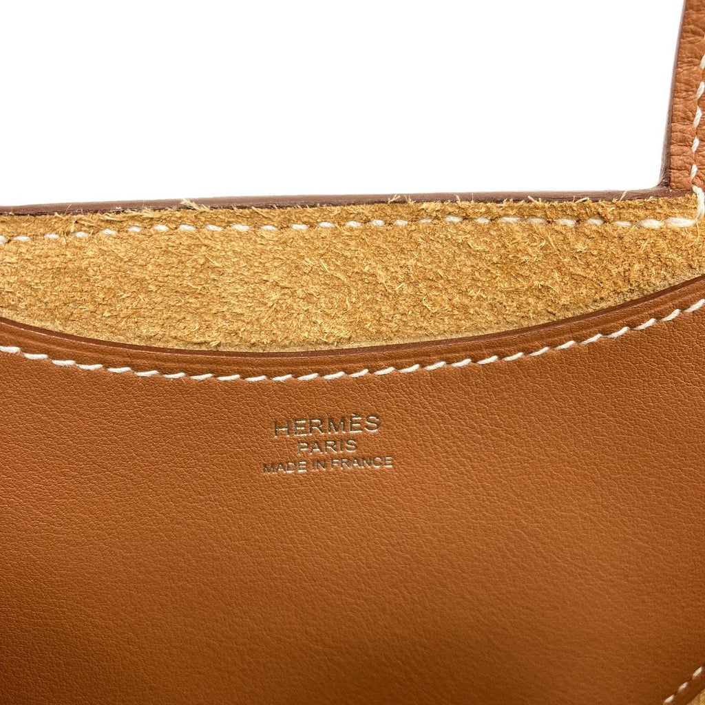 Hermes in the Loop 18 Gold Silver Handbag Taurillon — view 6