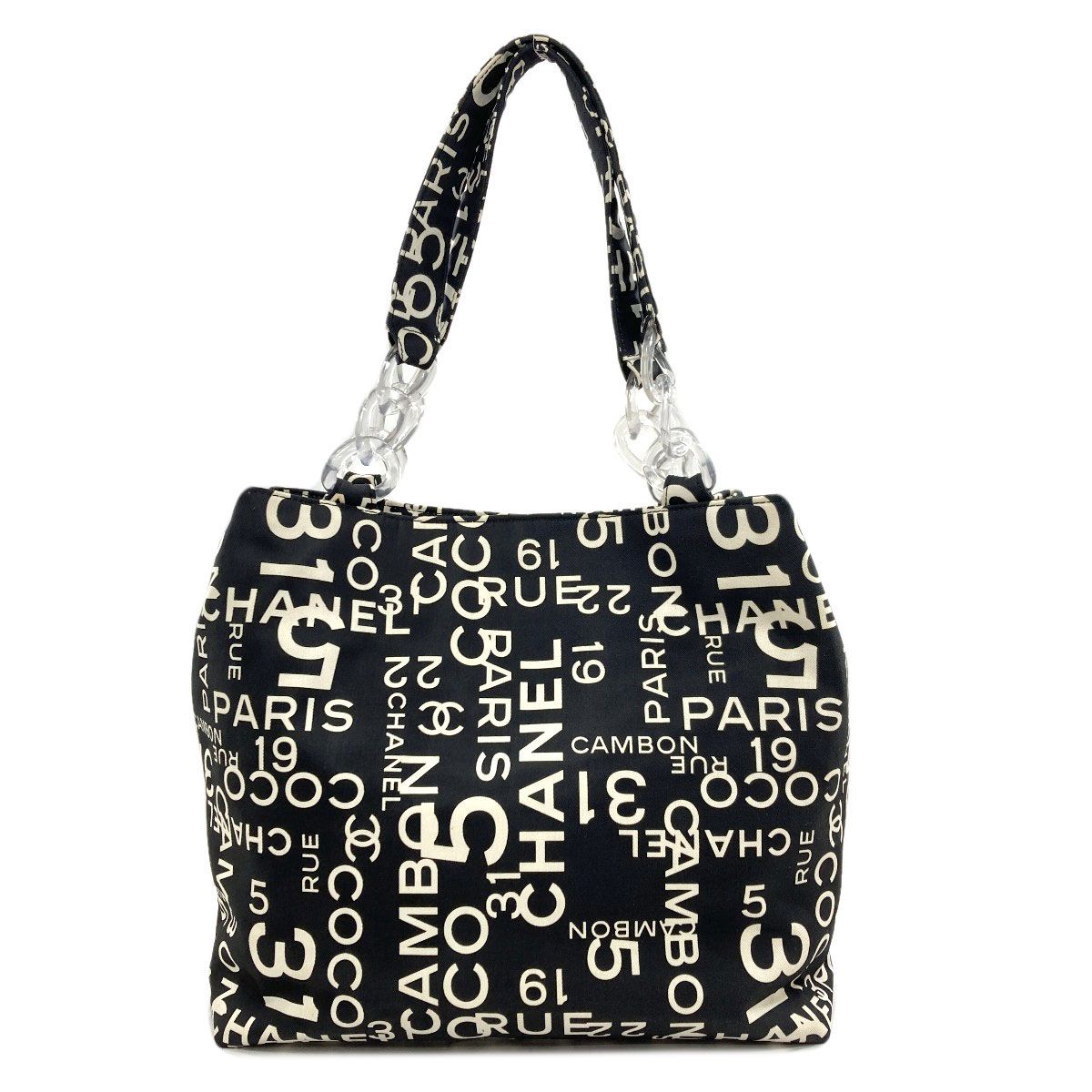 Chanel Tote Canvas Black