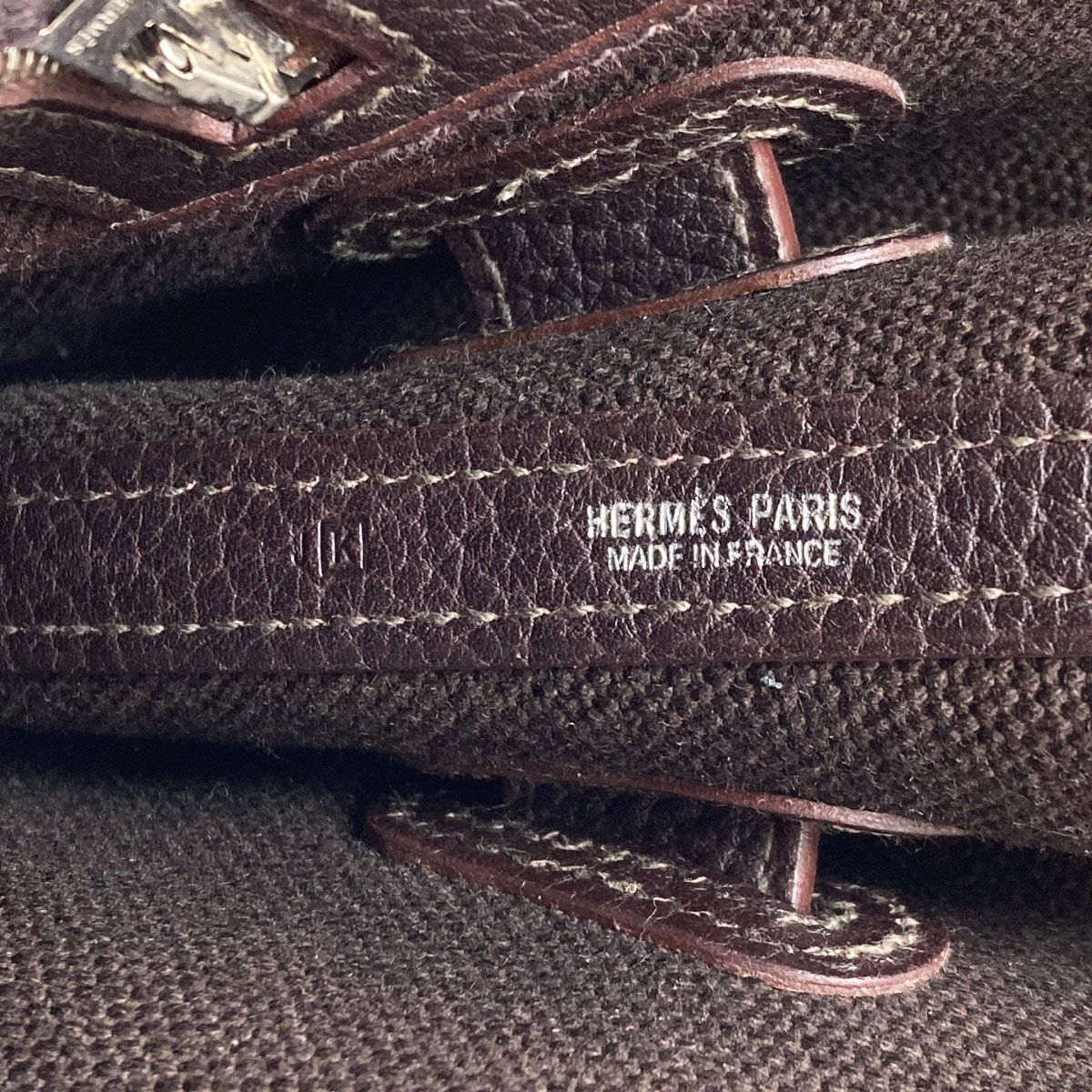 Hermes Petite Ceinture PM Handbag Toile — view 6