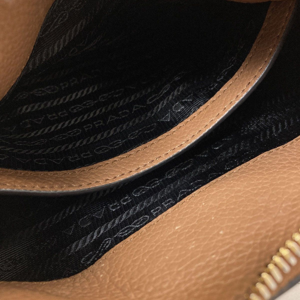Prada Logo Shoulder Bag Leather — view 8