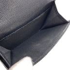 Chanel Quilted Silver Trifold Wallet Grained Calfskin — view 5