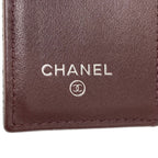 Chanel Quilted Silver Trifold Wallet Grained Calfskin — view 7