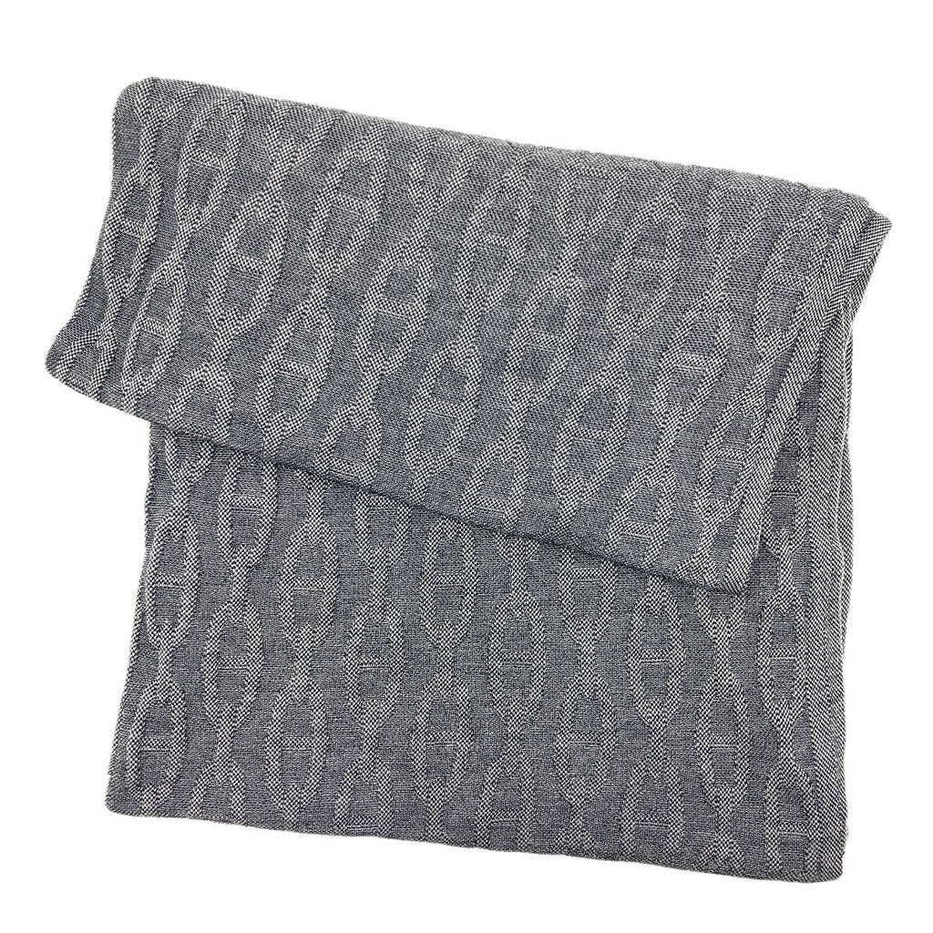 Hermes Chaine D'ancre Pattern Shawl Cotton Silk Scarf — view 2