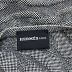 Hermes Chaine D'ancre Pattern Shawl Cotton Silk Scarf — view 4