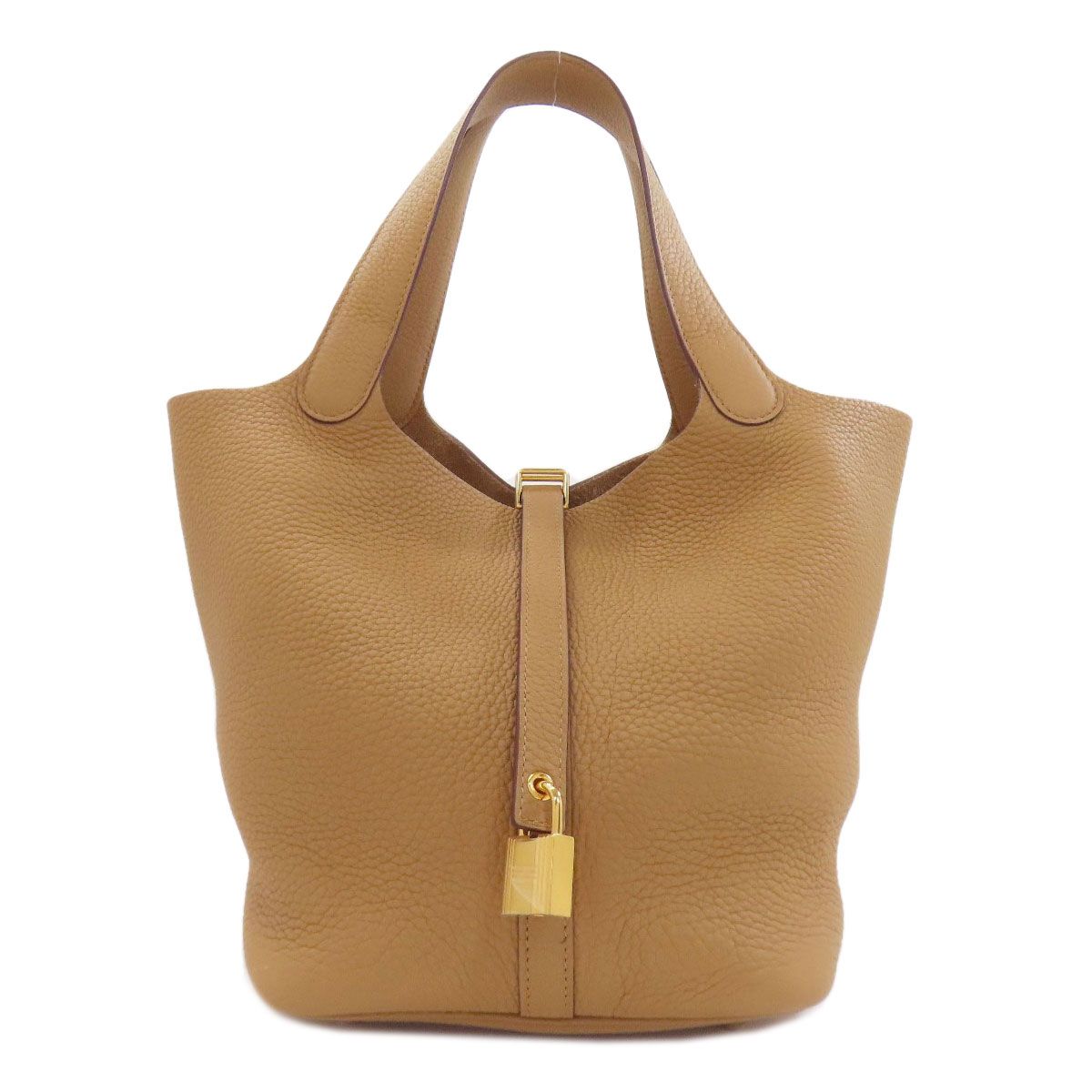 Hermes Picotin Lock MM Gold Handbag Taurillon