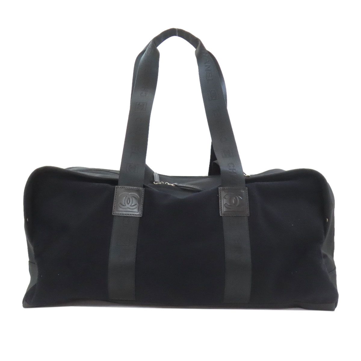 Chanel Sports Line Silver Boston Bag Nylon