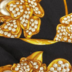 Chanel Camellia Pattern Scarf Silk — view 7