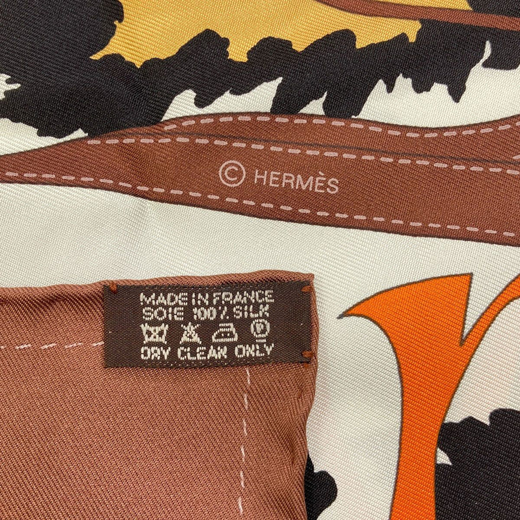 Hermes Carre 90 Monsieur & Madame Scarf Silk — view 5
