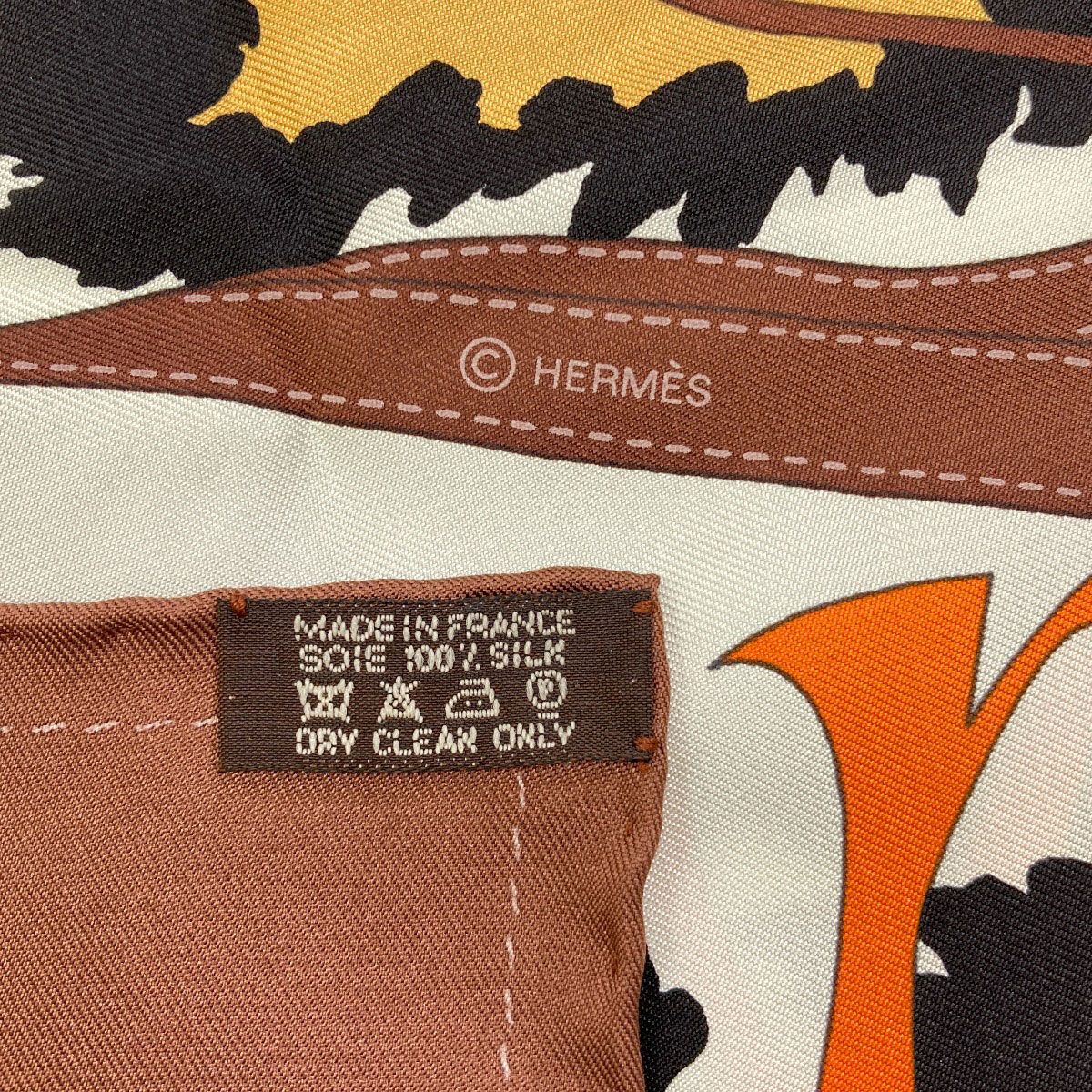 Hermes Carre 90 Monsieur & Madame Scarf Silk — view 5