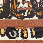 Hermes Carre 90 Monsieur & Madame Scarf Silk — view 4