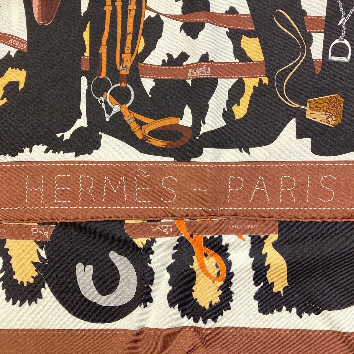Hermes Carre 90 Monsieur & Madame Scarf Silk — view 4