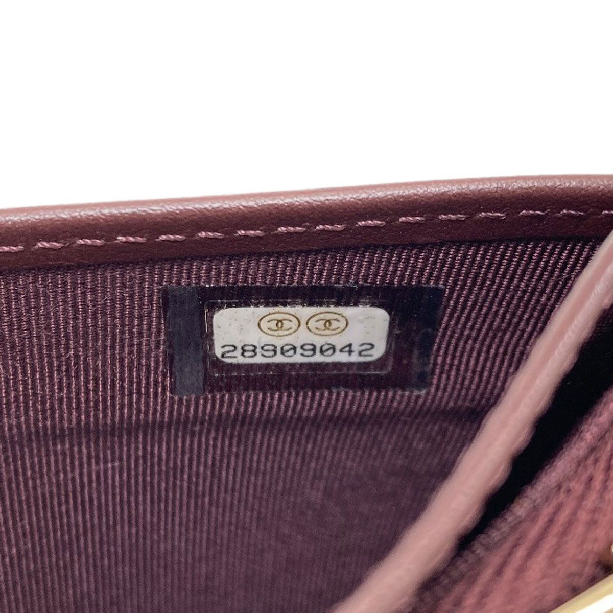 Chanel CC Logo Quilted Gold Wallet Grained Calfskin — view 8
