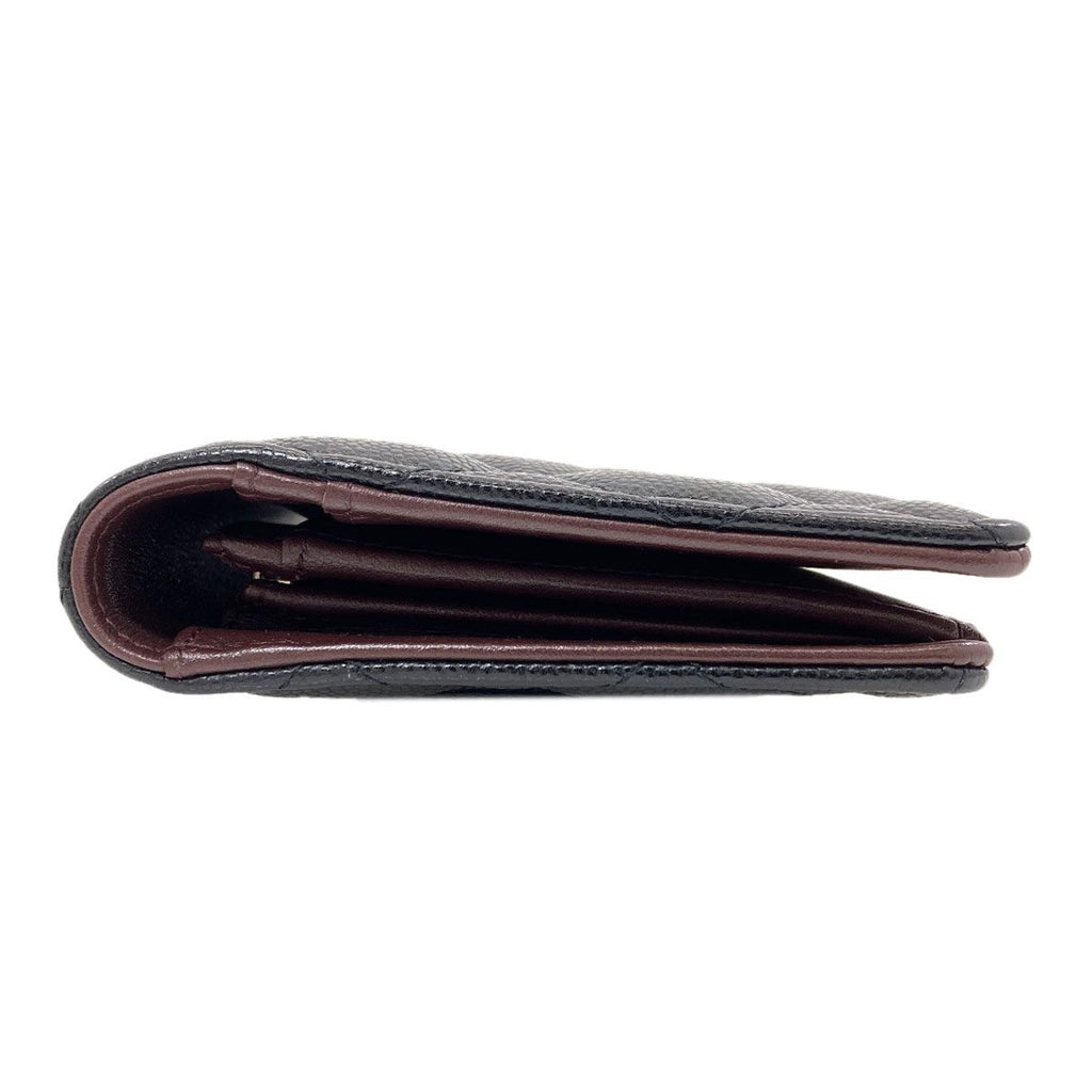 Chanel CC Logo Quilted Gold Wallet Grained Calfskin — view 3