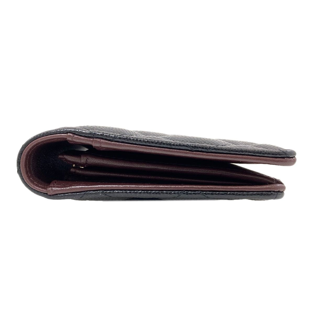 Chanel CC Logo Quilted Gold Wallet Grained Calfskin — view 3