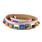 Fendi Strap Shoulder Studs Leather Bag Multicolor — view 2