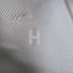 Hermes Beret Saint Honore Series Button Logo Leather Piping Denim Calf Hat Gray — view 5