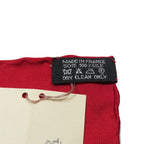 Hermes Pocket Square Pochette Fassonne Grand Handkerchief Bandana Scarf Silk — view 5
