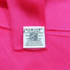 Hermes Cashmere Silk Large Shawl Plume Stitching Scarf Pink — view 5