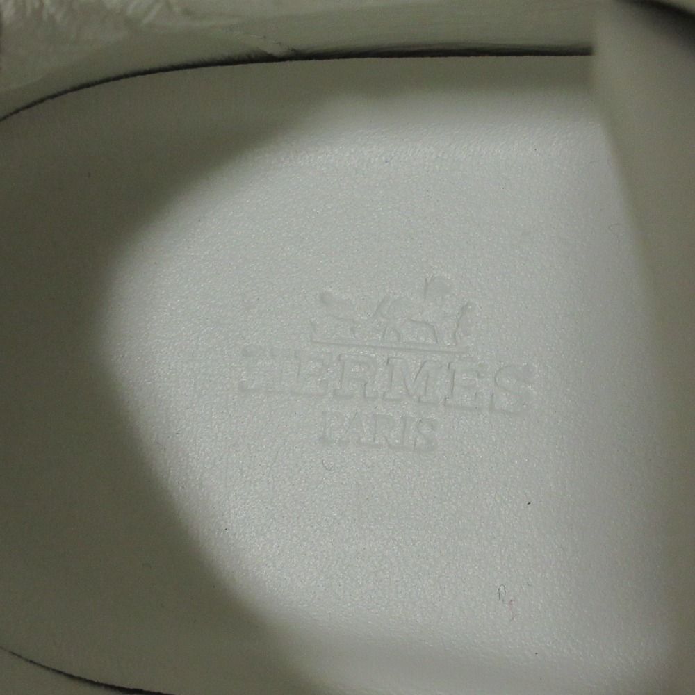Hermes Avantage Leather Sneakers 38 White — view 4