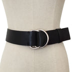 Prada Wide Leather Ring Belt 75 30 Black
