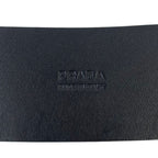 Prada Wide Leather Ring Belt 75 30 Black — view 9