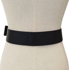 Prada Wide Leather Ring Belt 75 30 Black — view 3