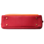 Hermes Lorraine 2-Way Bag Togo Leather Orange Rouge — view 7