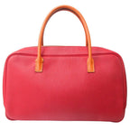 Hermes Lorraine 2-Way Bag Togo Leather Orange Rouge — view 4