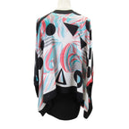Hermes Julia's Dream Carre Scarf Cape Knit Dress 34 Black Multicolor — view 3