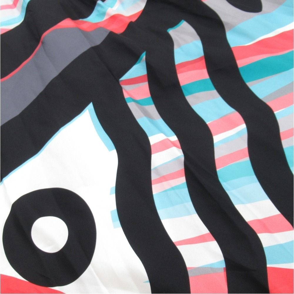 Hermes Julia's Dream Carre Scarf Cape Knit Dress 34 Black Multicolor — view 5