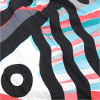 Hermes Julia's Dream Carre Scarf Cape Knit Dress 34 Black Multicolor — view 5
