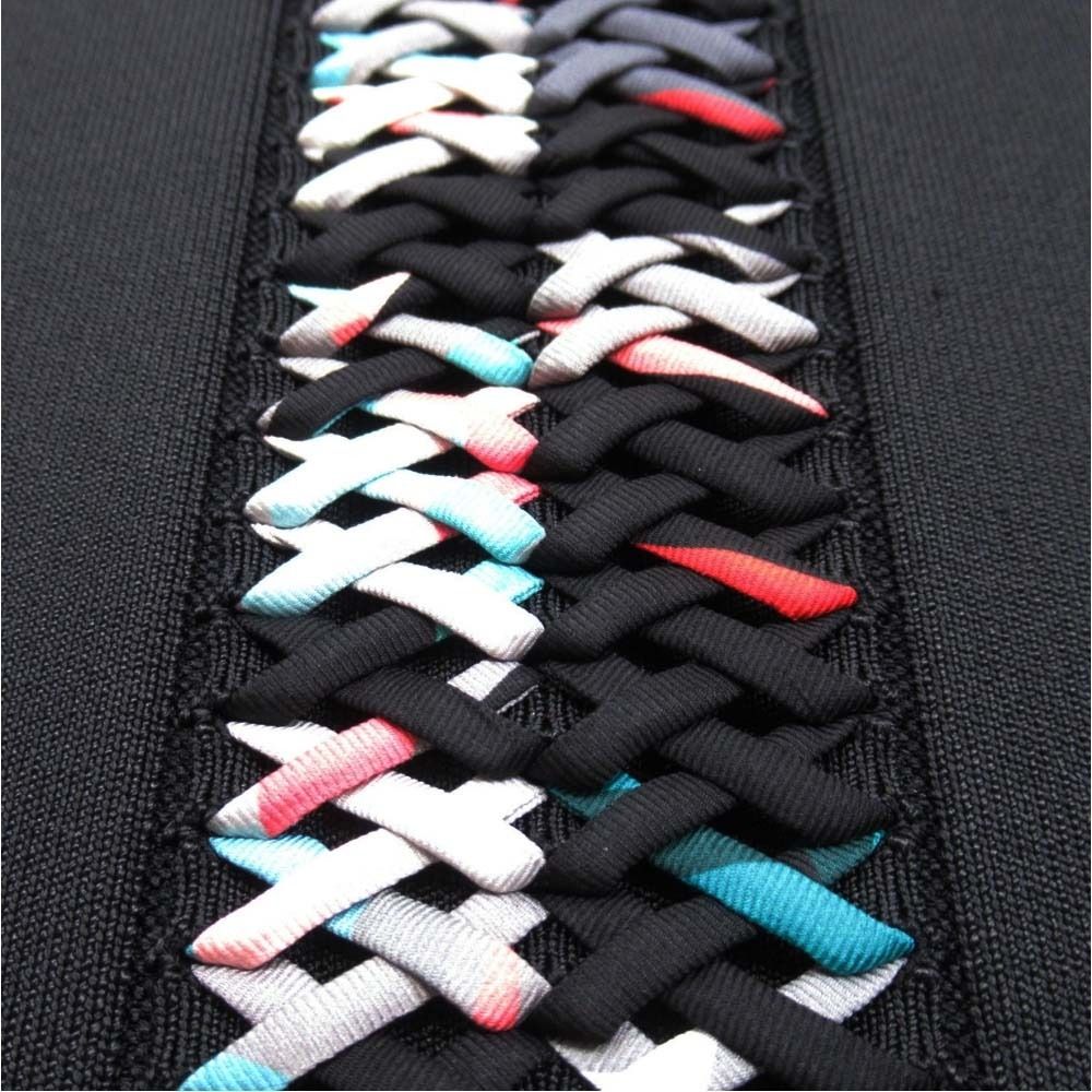 Hermes Julia's Dream Carre Scarf Cape Knit Dress 34 Black Multicolor — view 6