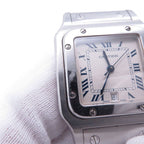 Cartier Santos Galbe LM Watch Ivory Dial — view 4