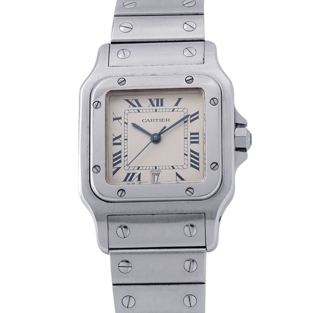 Cartier Santos Galbe LM Watch Ivory Dial