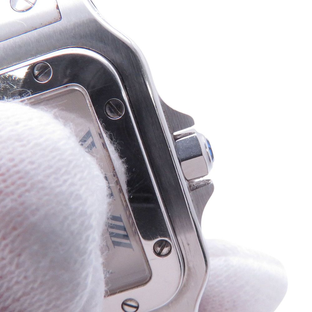 Cartier Santos Galbe LM Watch Ivory Dial — view 6