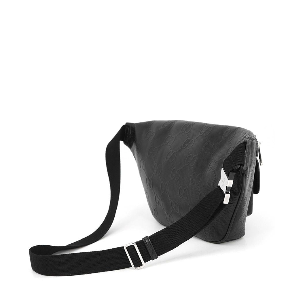 Gucci Belt Bag GG Embossed Bag Leather Black — view 2