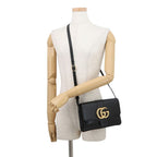 Gucci Shoulder Bag GG Marmont Ali Small Leather Black — view 4