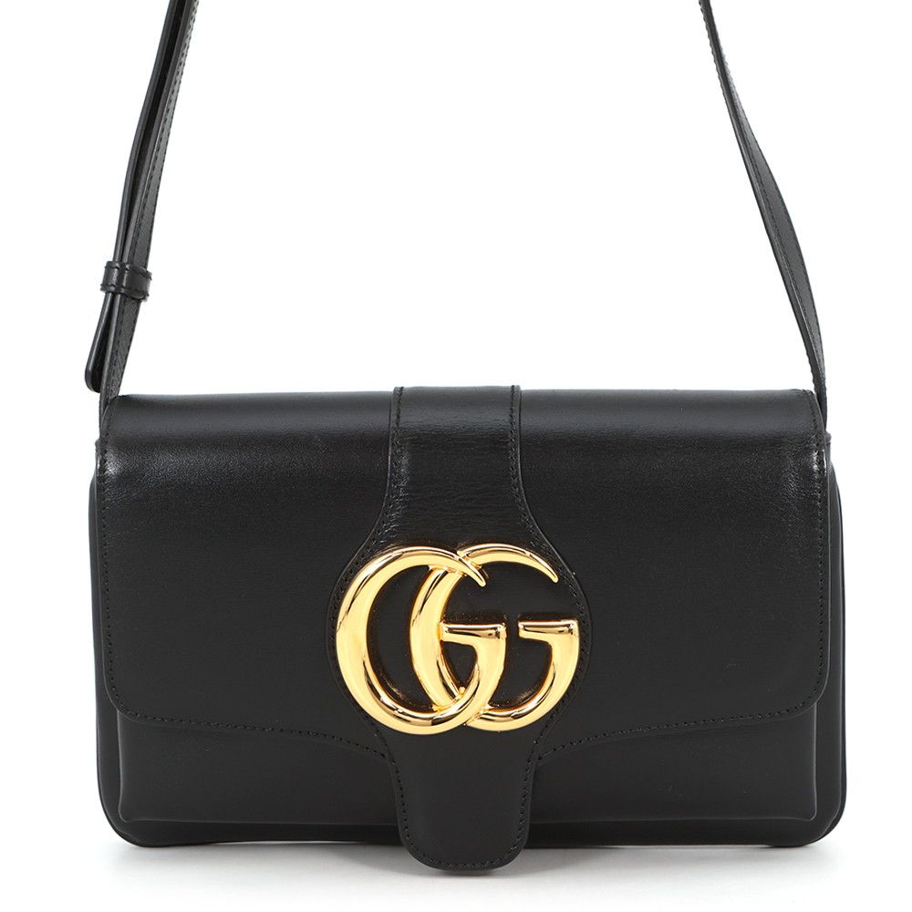 Gucci Shoulder Bag GG Marmont Ali Small Leather Black