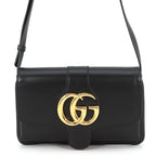Gucci Shoulder Bag GG Marmont Ali Small Leather Black