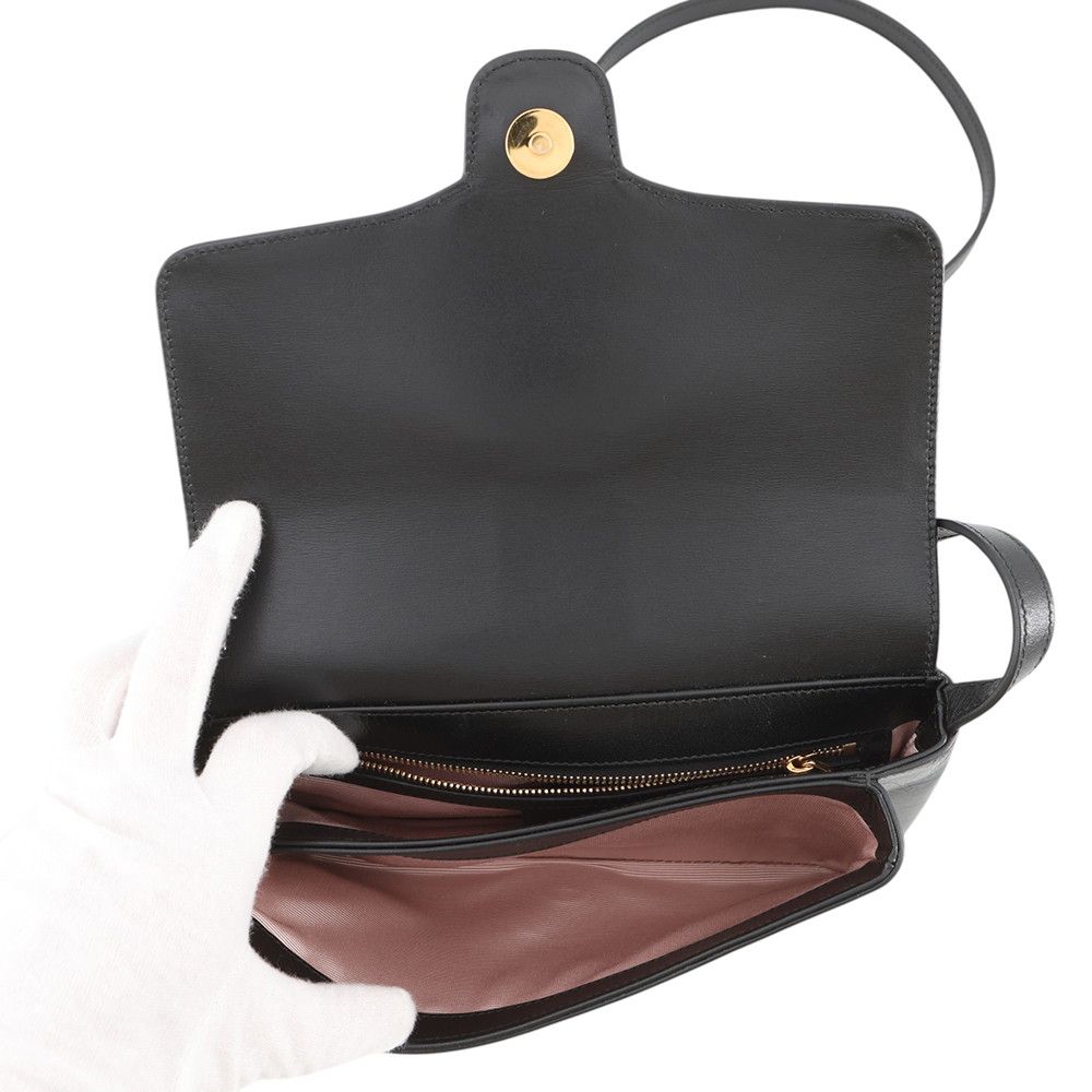 Gucci Shoulder Bag GG Marmont Ali Small Leather Black — view 6
