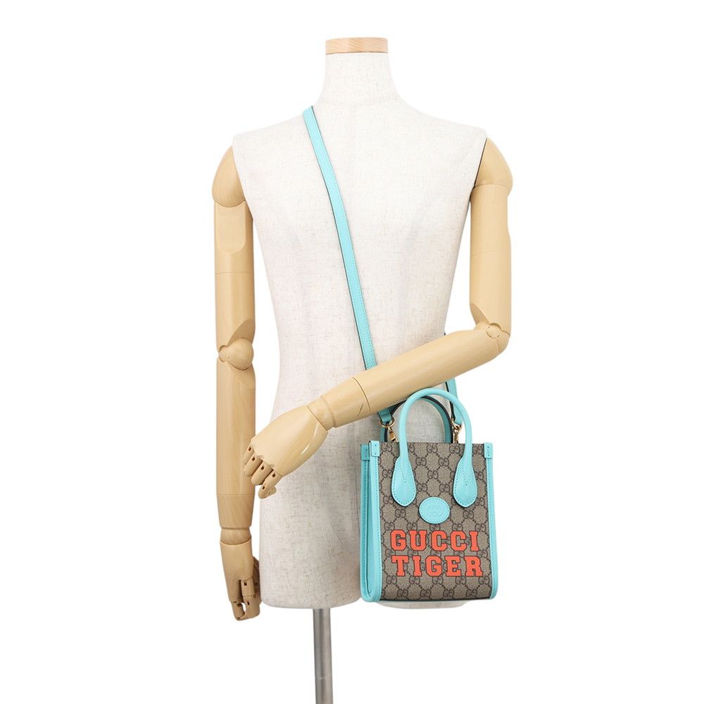 Gucci Interlocking Tiger GG Supreme 2-Way Mini Shoulder — view 5