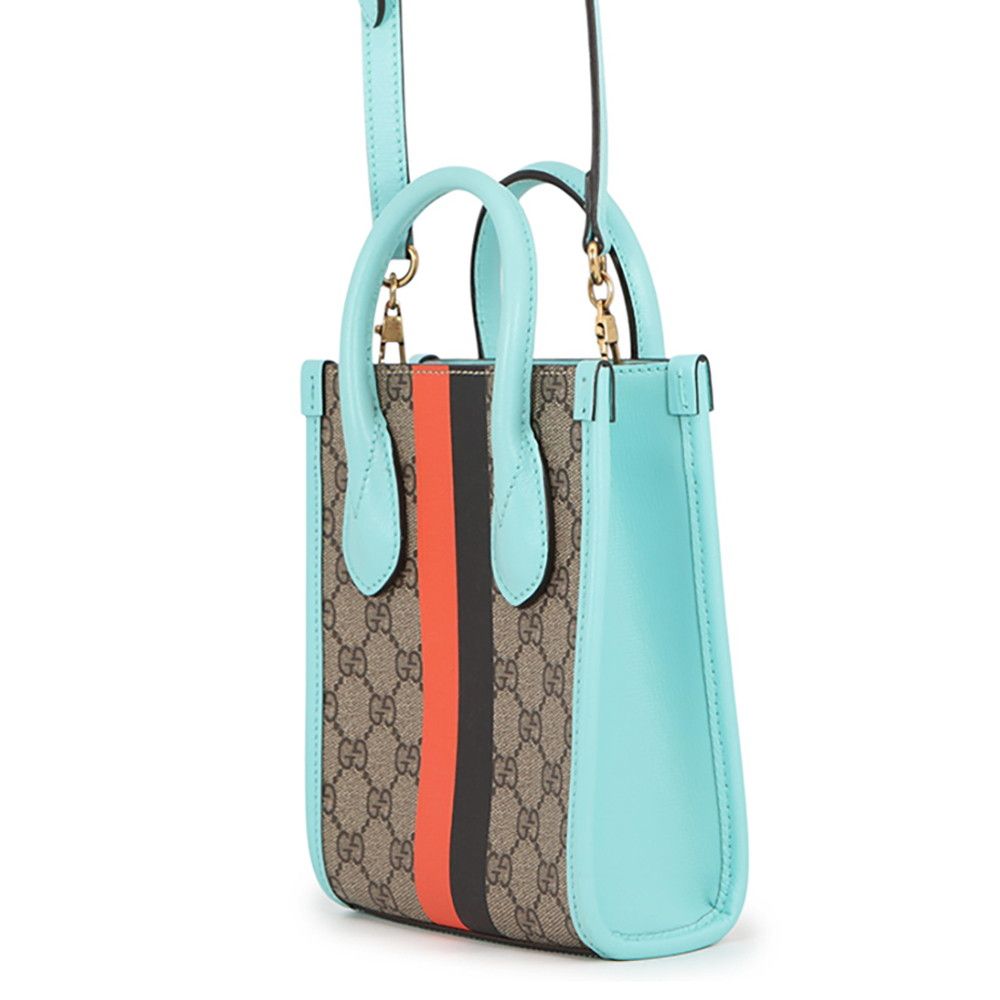Gucci Interlocking Tiger GG Supreme 2-Way Mini Shoulder — view 2