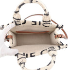 Celine Cabas Thais Small Logo Cotton Leather 2-Way Shoulder — view 6