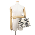Celine Cabas Thais Small Logo Cotton Leather 2-Way Shoulder — view 4