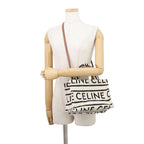 Celine Cabas Thais Small Logo Cotton Leather 2-Way Shoulder — view 5