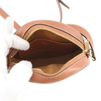Celine Shoulder Bag Triomphe Round Leather Pochette — view 5